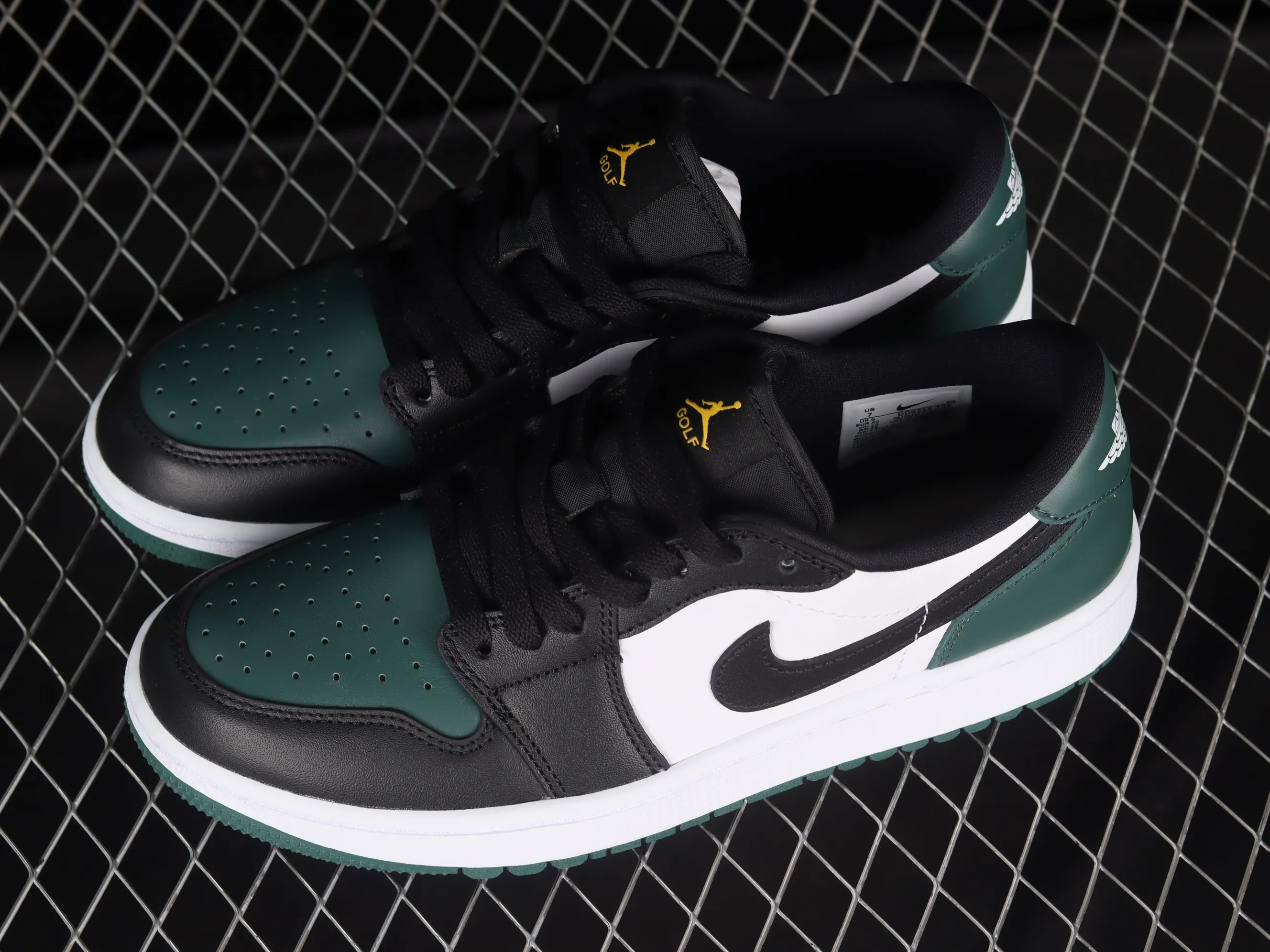 All categories Air Jordan Jordan series basketball shoes Air Jordan 1 Low G version pure original Air Jordan 1 Low Golf "Noble Green" AJ1 Joe 1 new golf version white green DD9315-107